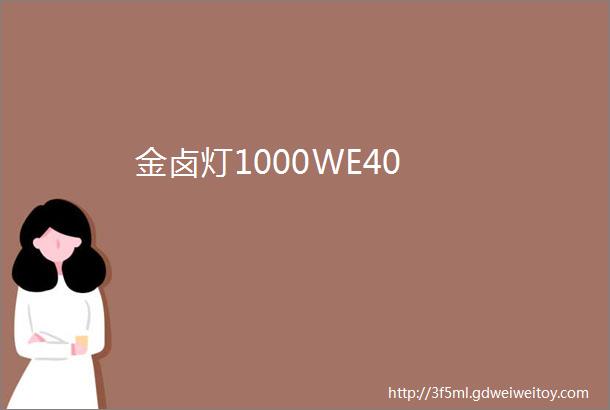 金卤灯1000WE40