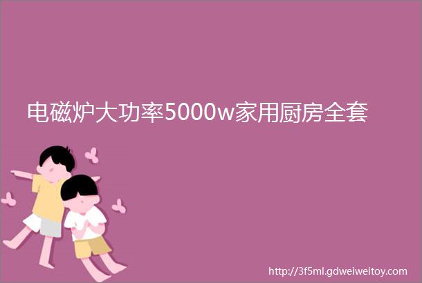 电磁炉大功率5000w家用厨房全套