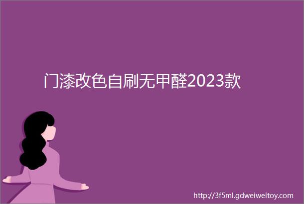 门漆改色自刷无甲醛2023款