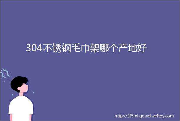 304不锈钢毛巾架哪个产地好