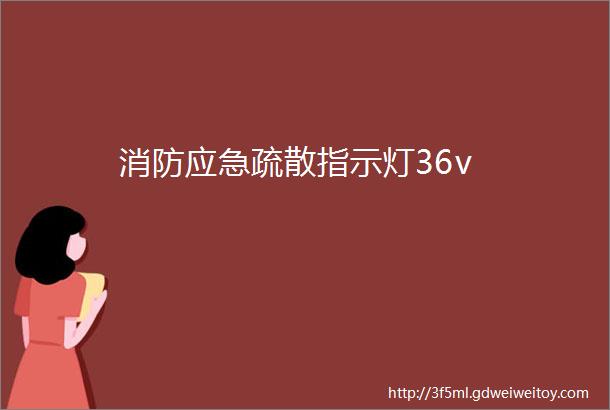 消防应急疏散指示灯36v